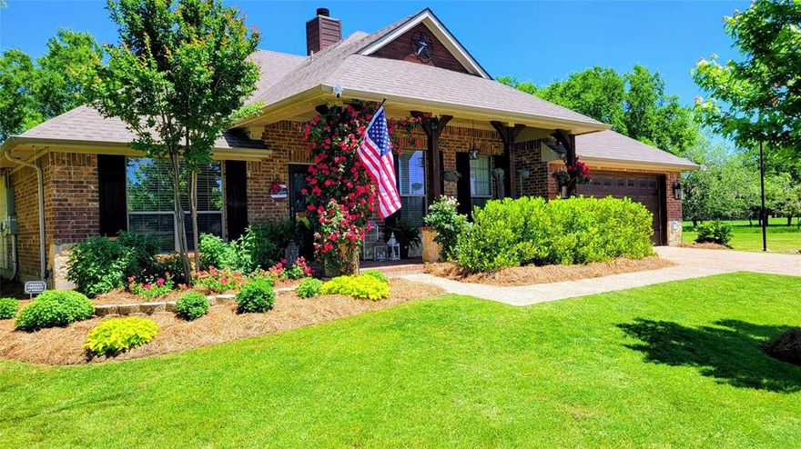 A Resort Lifestyle Living Experience to Call Home! This Home Has Been Completely Transformed into a Showstopper!  Outdoor Covered Pavilion & Patio with Electrical. $12000.00 Meticulously Designed Landscaping Added Front and Back Around the Home: Includes (Plum-Peach-Cherry Trees) with Olive and Blueberry Bushes. Sit Around the Firepit and Enjoy the Private Golf Course Lot off 3rd Tee. The Beautiful Koi Pond Creates Relaxing Scenery. New Ceiling Fans Installed 2026, Carpets installed in 2023, Updated Lighting Fixtures Inside and Outside. This Home is the Perfect Combination of Traditional Touches with Modern Updates! Open Kitchen and Family Room. Large Primary Suite and Bath. Cozy, Comfortable, and Beautiful! Minutes from Bridgeport Lake. This Quaint Bedroom Community is Nestled in and Ideal Location! Roof and Gutters 2026. Just Far Enough to Escape Busy City Life but Close Enough to Shopping and Restaurants. Buyer to verify all facts, measurements, data, school info, city and deed info, etc.