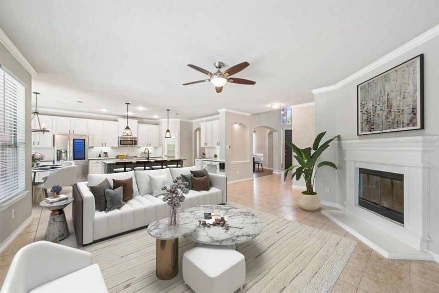 SELLER PREFERED LENDER OFFERS $6,000 IN CONCESSIONS FOR RATE BUY DOWN!
New Roof, HVAC and Insulation!

Inside, a spacious home office greets you at the front, flowing seamlessly into a formal dining room, thoughtful half bath, and a convenient walk-in laundry. The living room, open to the kitchen and breakfast nook, invites conversation and comfort with a cozy fireplace. The kitchen impresses with an island, pantry with glass door, breakfast bar, and recessed lighting.

On the main floor, the primary ensuite offers dual sinks, a soaking tub, separate shower, and walk-in closet. Upstairs, a generous bonus room, game room-pool table comes with home, and a media room with tiered seating offer fantastic flex space, perfect for downtime or hosting friends and family. The upper level also includes a secondary office, three additional bedrooms and two full bathrooms, including two Jack-and-Jill setups—one offering hallway access for guests and the other serving two bedrooms directly.

Outdoor spaces are just as inviting, with a covered patio on the lower level, a screened balcony above, a fenced backyard, and your own basketball court!

Beyond the individual home, Briarwyck delivers desirable community amenities like a refreshing community pool, playgrounds, and walking, jogging trails framed by greenbelts—offering both active and relaxing options for residents. 

Between the home's thoughtful layout and the neighborhood’s recreational offerings, this property presents a rare opportunity in a family-friendly, amenity-rich setting of Roanoke, TX.

Discounted rate options and no lender fee future refinancing may be available for qualified buyers of this home.