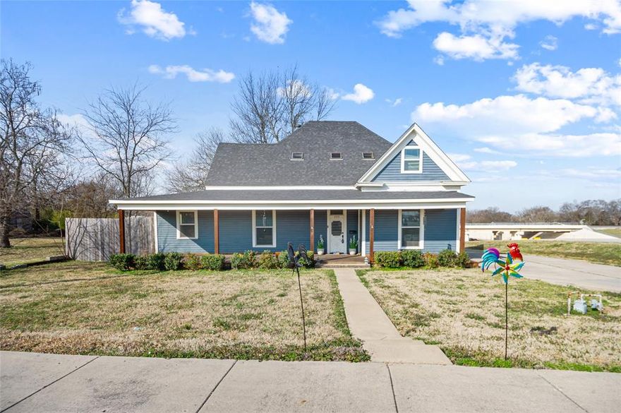 Beautiful, nice completely restored historic preservationist next to the HWY 380 & main street in Farmersville.
Big back yard with 2 storage buildings & carport on the backside of the property.
Can have a lot of kinds of business to operate.
Must see