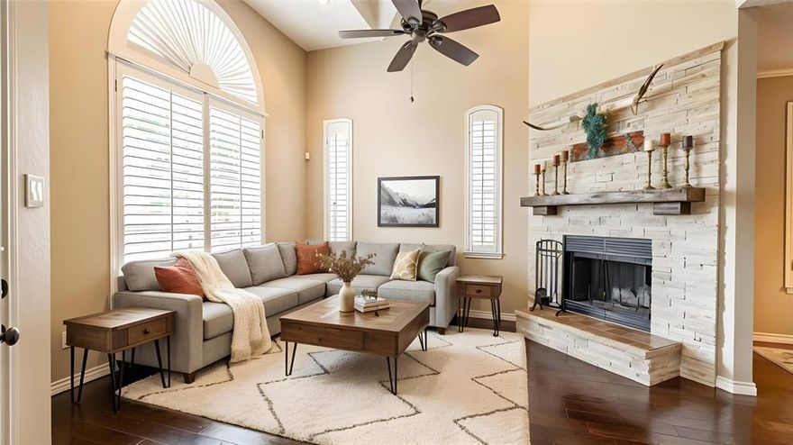 This low maintenance home is nestled on a quiet cul-de-sac in North Dallas within the highly sought-after Plano ISD. Both bedrooms are located upstairs, each featuring its own private ensuite bathroom for maximum comfort and privacy.The home welcomes you with a grand entryway and soaring ceilings that open to the second floor, creating an impressive first look. A beautifully stacked stone fireplace serves as the centerpiece of the living area, with a versatile dining or flex space located just beyond. The kitchen also offers a casual dining area, and a convenient half bath is available for guests on the main level. Updates include water heater 2025 - 4 year warranty, Dish washer - 2024, HVAC - 1 unit compressor 3 years old, other unit 8 years old, all soffits and eaves just replaced sealed and painted - August 2025, Carpet on stairs - 2024, New window springs 2025, Roof - 2017 with roof inspections recently completed and all clear.  Designed for simple living, this property is ideal for frequent travelers or anyone seeking a lock-and-leave lifestyle. With easy access to major highways and nearby cities, it offers both convenience and comfort in a prime location. Refrigerator conveys.PLEASE DO NOT LOCK DEADBOLT ON FRONT DOOR. Also enter and exit front door.