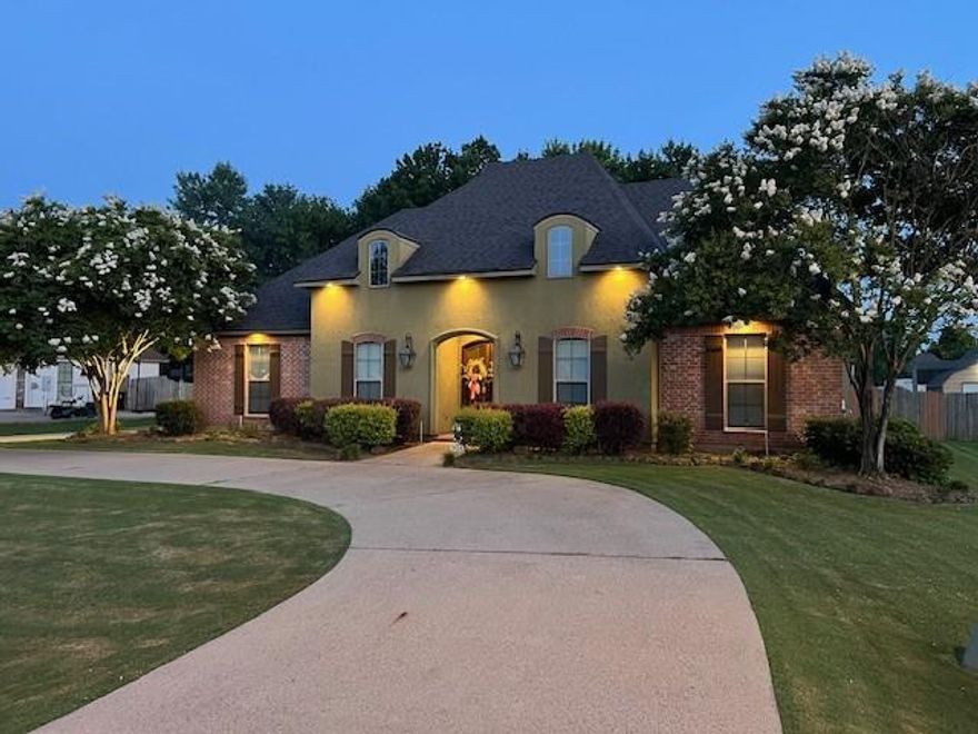 Custom-built home in a great neighborhood featuring an open floor plan with abundant storage throughout.  Tile flooring spans the main living areas, with carpeted bedrooms for added comfort. The kitchen showcases a large island with bar seating, perfect for entertaining, and opens to a hearth room and breakfast room with a striking double-sided fireplace.  An unfinished bonus room upstairs over the three-car garage offers excellent expansion potential and is already plumbed for HVAC and plumbing.  The spacious primary suite includes his-and-hers walk-in closets and a large walk-in shower.  Split secondary bedrooms share a full bath with double sink, providing privacy and functionality.  Additional highlights include 8-foot interior and exterior doors, charming gas lanterns at the entry, and a brick courtyard off the side entrance that offers a private outdoor retreat.
*Owner Agent*