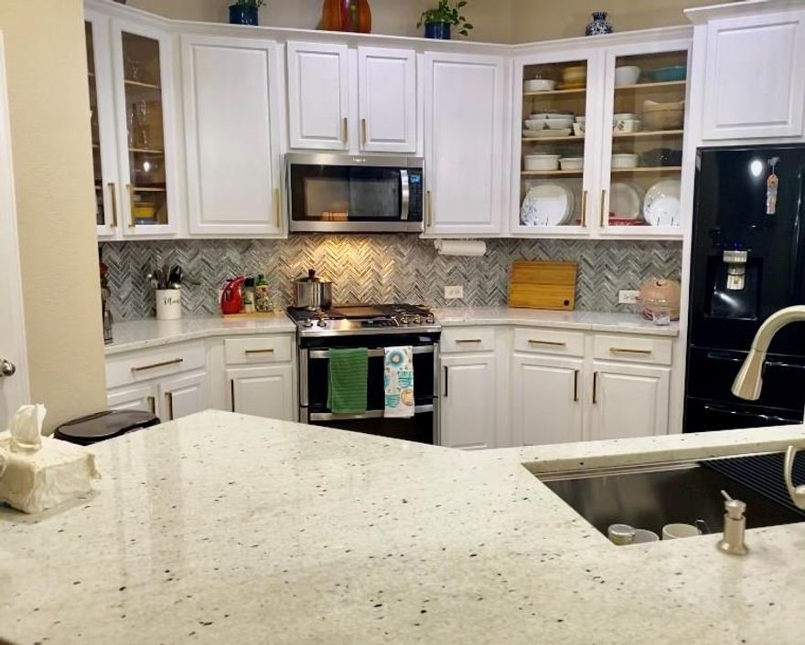 Beautiful West Frisco home offers plenty of space with open floor plan, split bedrooms, 2 versatile bonus rooms and so much more. Home feature 1.5 story with Bedroom and Media room upstairs with full bath. Large island & granite in kitchen, upgraded with lighted glass shelves, new microwave, new gas cooking range and new wide single basin kitchen sink. Jetted tub & large walk-in closet in master. Updated modern bathrooms with top to bottom large wall tiles. DS game room can be used as study. DS also features separate office, 3 bedrooms and new wood flooring throughout. Newly painted exteriors, both upstairs and downstairs wired for home theater, new modern light shades throughout. Quiet neighborhood with community pool & playground. Less than half a mile to all major shopping. Washer and Dryer included. Zoned under Frisco ISD with Sparks Elementary, Pioneer middle and Reedy high school. Pets on case by case decision.