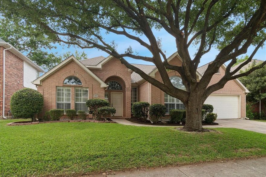 This stunning 4-bedroom, 2-bathroom home is nestled in the highly sought-after master-planned community of Stonebridge Ranch in McKinney, Texas. Spanning over 5,000 acres with more than 500 acres of preserved open space, Stonebridge Ranch offers a resort-style lifestyle just 35 miles northeast of Dallas—perfect for families, professionals, and anyone seeking convenience, community, and natural beauty.Inside, the home feels bright and move-in ready thanks to fresh interior paint throughout and carpet in all 4 bedrooms. The kitchen is a standout with brand-new stainless steel appliances, making meal prep effortless and stylish. The recently updated master bathroom provides a spa-like retreat with modern finishes you'll love coming home to every day. Step outside to your private backyard oasis, where new sod creates a lush, green space ideal for kids to play, pets to roam, or summer BBQs with neighbors. Additional recent updates (to name a few!) ensure this home is truly turnkey and ready for you to enjoy immediately.Stonebridge Ranch residents enjoy premier amenities that elevate everyday living:Aquatic Center with a junior Olympic pool, kiddie wading pool, and interactive water features
Miles of hiking and biking trails, scenic lakes and ponds for catch-and-release fishing
Parks, playgrounds, Stonebridge Plaza with splash pad, pickleball courts, and tennis courts
Vibrant community events—over 200 per year—including holiday parties, clubs, and family gatherings Top-rated McKinney ISD schools are nearby, along with easy access to historic downtown McKinney’s shops, restaurants, and attractions. Whether you’re looking for family-friendly recreation, low-maintenance luxury, or a welcoming neighborhood vibe, this updated home in Stonebridge Ranch delivers it all. Don’t miss your chance—schedule a private tour today and make this your new address in one of North Texas’s most desirable communities