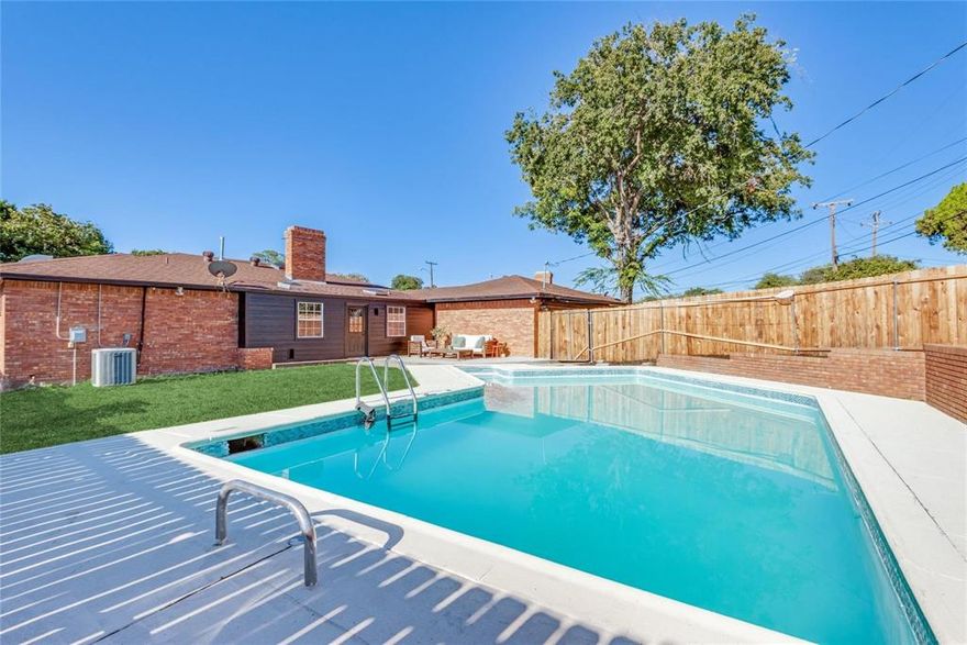 Explore this beautifully updated ranch home, nestled in Glen Oaks Oak Cliff, Dallas! Combining timeless character with modern updates, this charming retreat is now available for $389,000. Step into a spacious haven featuring three generously sized bedrooms and two tastefully renovated bathrooms. The home offers three distinct living areas, perfect for relaxation, entertainment, or working from home in comfort. Whether you’re cozying up by the fireplace on a cool winter evening or hosting a family movie night, this residence provides ample space to live and unwind. The star of the home is the expansive primary bedroom—your private retreat to escape the hustle and bustle of everyday life. Outside, enjoy your very own resort-style swimming pool, perfect for those warm Dallas summers. Dive in or relax poolside on the deck, soaking in the sunshine. $5000 credit available through preferred lender.