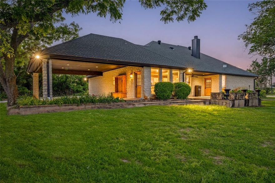 Beautifully renovated 3-bedroom 3 bath home on 59 acres located between Stephenville and Weatherford. Home features new tile flooring, granite counter tops, remodeled bathrooms, lighting, and so much more. The property features 2 water wells, 2 barns, stalls with runs, turn outs, shops, ag exempt, perimeter fencing, cross fenced, gated, and so much more.   There is plenty of room to build