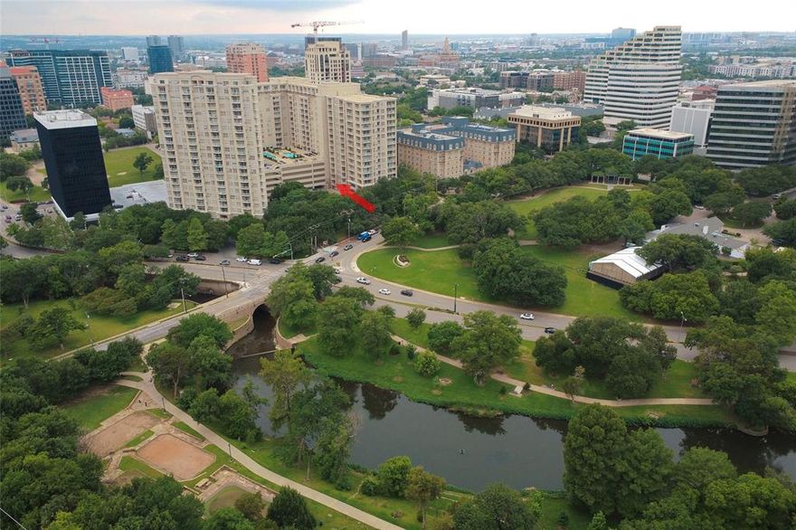 ATTENTION CASH BUYERS Your chance to own significantly below assessed value. 2 bed 2 bath Can see City Place from living . 2nd floor location  Beautiful Butterfly granite in kitchen, gorgeous granite vanities in bath. Extra large breakfast bar, and dining nook. Building is located across the street from Turtle Creek Park. Amazing rooftop pool deck with a variety of fun City of Dallas views, such as The Crescent to the SW, Vendome to the N, City Place to the E. Other features incl George Nelson light fixture, in unit washer dryer Split bedrooms Outdoor balcony has a storage closet, and is deep enough for outdoor seating Residents  at The Renaissance enjoy a work out room, 2 pools*a gound level pool, and the rooftop swimming pool. Other amenties incl Valet parking  fitness  center conference rooms Look at photos to see the numerous outdoor grills, sunbathing, pool and spa amenities. All guests and service must sign in with concierge. When viewing, park on Sale street or use complimentary valet parking. One reserved parking,Price reflects a few needed repairs.  Current tax exemption is homestead Current Owner paid in 2025  $4517.51 per Dallas County Tax office