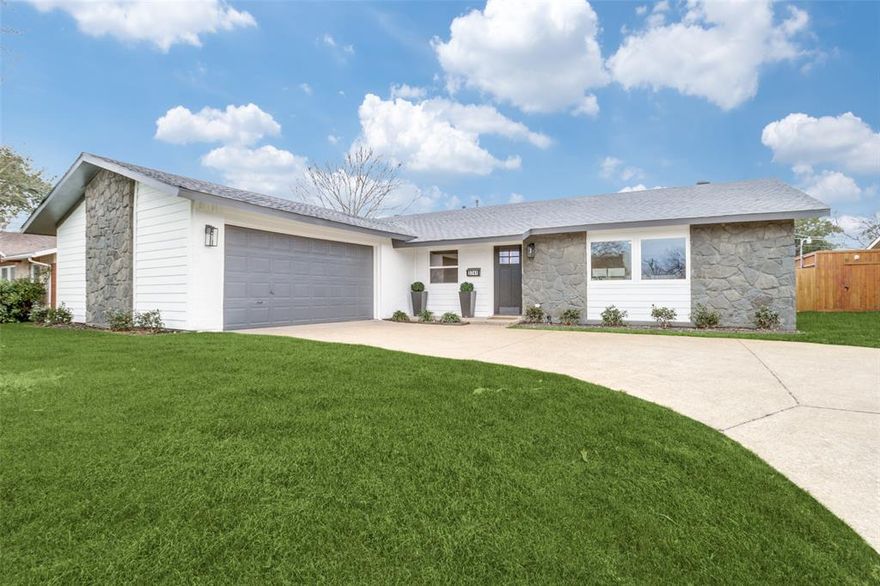 ***NEW ROOF - March 2025*** This home has been recently updated & is located close to 635, Dallas North Tollway, and Preston Rd. This home features an open concept living room, spacious area that can be used as a dining room, office, or play area. This home is 3 bedrooms and 2 baths with upgraded flooring, new cabinets, countertops, vanities, and a neutral color scheme. All new landscaping, new fence, exterior paint and windows will greet you upon arrival before you enter into this home. Appliances to be installed prior to closing.