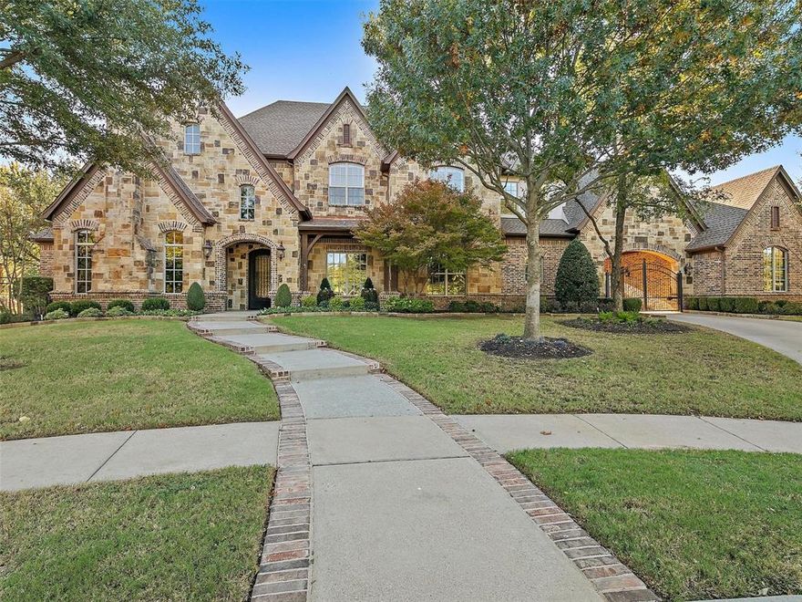 Welcome home to this Stunning Updated Beautiful Simmons Custom Home that has it all! Situated on a cul-de-sac, this premier homesites is in prestigious neighborhood of Estes Park. Enter to Soaring ceilings, light wood floors, stately appointed Library, elegant Dining, designer chandeliers, Butlers serve pantry w quartzite & marble finishes. Large Family rm has fp, built-ins + wall of iron doors-windows. Custom designed Chef's Kitchen w quartzite, Wolf range, 36 inch refrig + freezer, pebble ice maker, refrig drawers, 3 dishwashers, all open to cozy Hearth rm. Elegantly designed Master retreat is adorned w marble counters & accents, private Guest Suite down, large Mud + Moms office. Upstairs boasts 3 spacious on-suite Bdrms, Game + Media. Outside Oasis is One of a Kind w Pool+Game house w full Bar & Bath, large cov patios, Pergolas, Outdoor Liv & Din, diving Pool + Slide, full sized Sport Court, Chipping,Putting + Hitting greens make this Home the one that parents & kids will all enjoy!