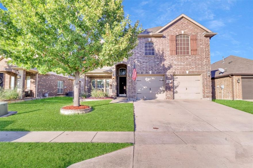 This impressive north Fort Worth home delivers space, style, and modern updates throughout including hardwood floors downstairs, updated kitchen, stone fireplace, extended back patio with built in gas grill, barn doors, and much more. Featuring five bedrooms and four full baths, it includes a private office on the main level along with a large upstairs media room for movies or gaming. The interior feels fresh and renewed with recent paint and brand-new carpet creating a bright, move-in-ready atmosphere. The open layout connects the kitchen, dining, and living areas for an easy, natural flow that makes the home feel expansive. Upstairs are all secondary bedrooms along with a spacious gameroom, media room, and two full bathrooms that provide plenty of flexibility and comfort. Outside, the backyard features a newly installed outdoor grill, adding an elevated touch to the property. Built in 2013, this home combines modern design with excellent access to shopping, dining, and conveniences at Presidio Towne Crossing and Alliance Town Center. It’s a rare opportunity to own a move-in-ready property in one of North Fort Worth’s most accessible and desirable areas.