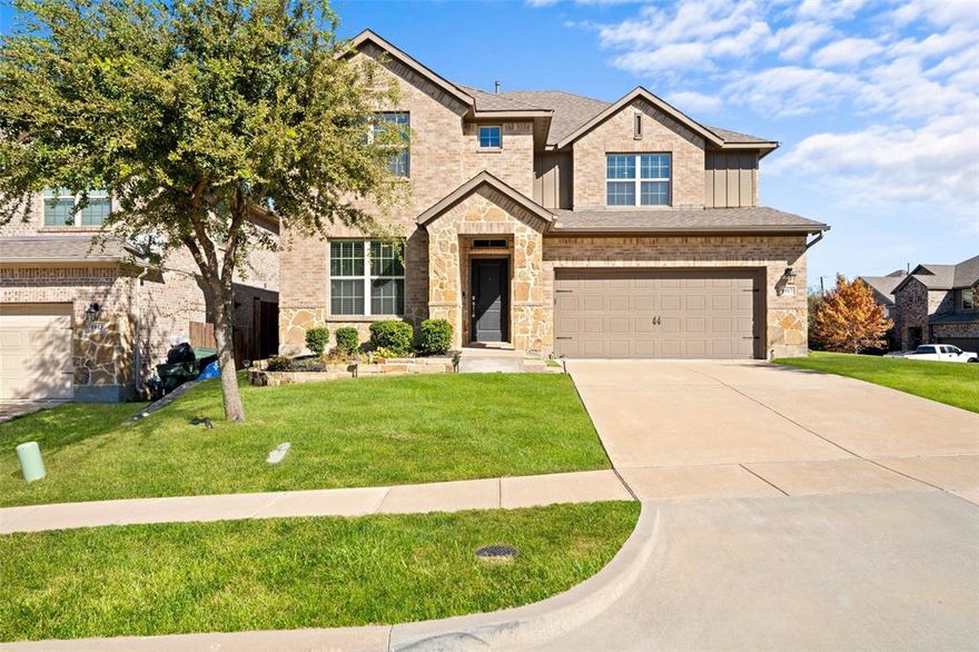THIS REMARKABLE HOME in the community of Garland City is sure to impress with lake view & with private access to the serene Lake Ray Hubbard for neighborhood residents. Spacious and ready for its next owners, this home offers an ideal blend of style, comfort and convenience. Be captivated by the stunning entrance decorated with lighting that casts upon the beautiful floors throughout the open concept of the family living area. Not to mention the additional office space or 5th bedroom option. The chef's kitchen has plenty of sleek custom cabinetry that pairs well with the distinct countertops and spacious island. Step into your primary suite complete with a tile lined walk-in shower, soaking double sinks and spacious walk-in closet. Three additional bedrooms that offer enough space and comfort for everyone. Full sized utility room. The garage has epoxy floors and metal wall-mounted shelving with a tank-less water heater. Step outside & enjoy the weather under your back patio in your low maintenance yard, that has a 6' privacy fence. Located in a quiet neighborhood, w convenient access to shopping, dining, and schools.