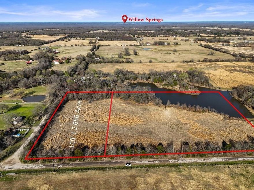 This 2.65-acre property offers an exceptional opportunity for those seeking expansive land in the highly desirable Van Zandt County. Located in Edgewood, just off HWY 19, the property is easily accessible via well-maintained roads. It is conveniently situated just an hour from Dallas and within easy reach of Tyler, with proximity to HWY 19 and I-20 ensuring seamless access to major cities. The land features a prime location adorned with beautiful trees, a pond, and a wet weather creek running along the back of the property. Nestled within the award-winning Edgewood Independent School District, the area is surrounded by attractive ranches and large homes, enhancing its appeal. While a septic system will need to be installed, electricity is readily available at the road. The property is situated in the Carrizo-Wilcox aquifer district, making well water the optimal choice, similar to the source used by Ozarka. With extensive road frontage, the property provides ample space to construct your dream home or barndominium. Its prime location offers easy access to nearby amenities and is just minutes from Canton and the renowned First Monday Trade Days. Being part of the award-winning Edgewood ISD further enhances the property's value, making it an ideal choice for discerning buyers.