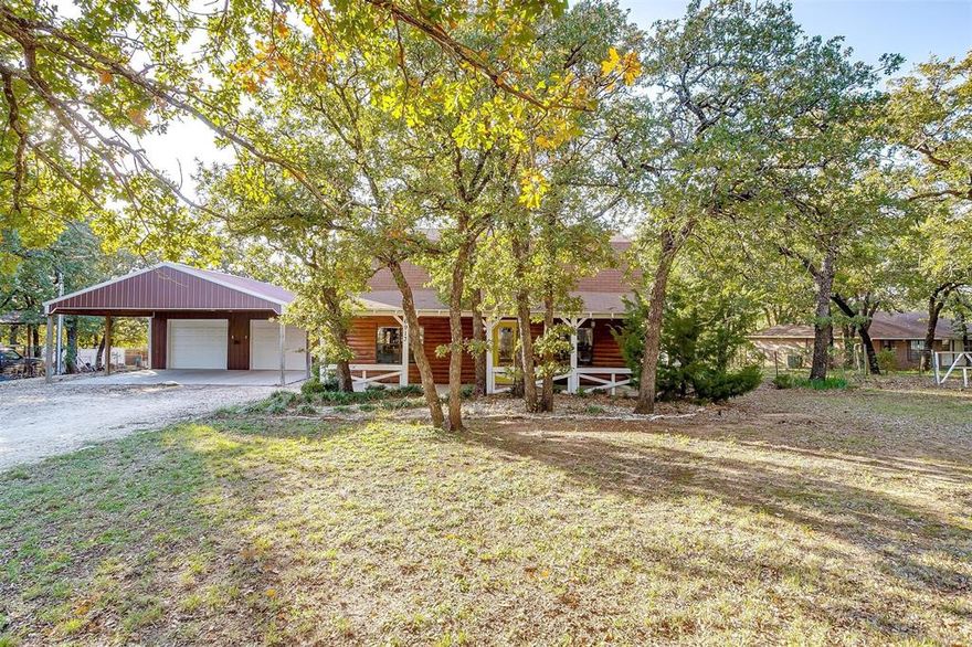 Absolutely charming country estate situated just beyond the city limits! Nestled on a sprawling acre, this delightful log cabin comprises 3 bedrooms and 2 baths, with one bath conveniently located on the first floor and the other on the second floor. The property showcases an oversized 2-car garage with abundant parking space, a grand 2-car carport, and a flexible finished-out office or flex space that includes a fully-equipped kitchen and a full bath. Enjoy scenic views and the tranquility of quiet living, as this residence seamlessly combines rustic charm with modern convenience. Embrace a peaceful lifestyle with the added luxury of breathtaking surroundings. Act quickly and schedule a visit before this property is sold!