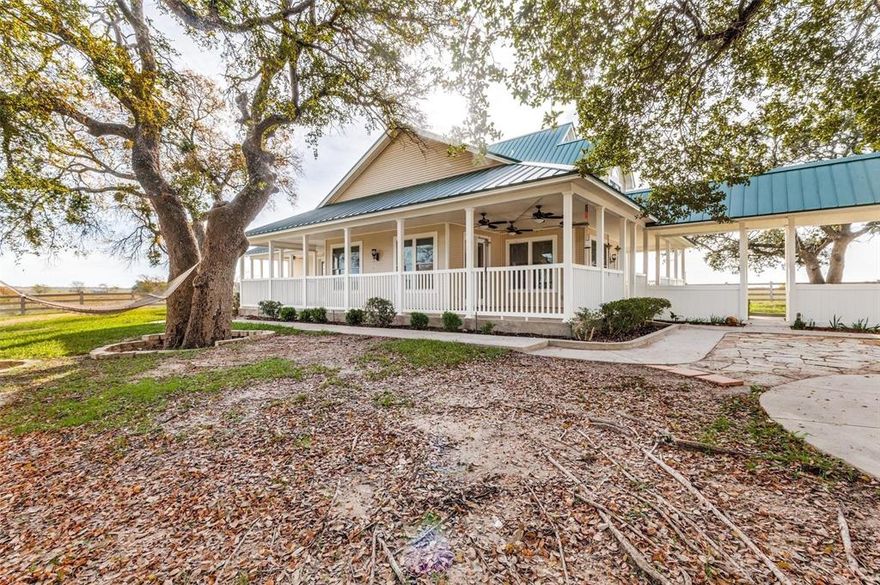 Discover a rare gem just minutes from downtown Fort Worth in the highly coveted Eagle Mountain Saginaw ISD — a breathtaking country estate that seamlessly blends elegance with natural beauty. This unique one owner property showcases exquisite craftsmanship with hand-done woodwork moldings with impeccable craftmanship. Step inside to be greeted by the grandeur of soaring ceilings, all illuminated by large windows that offer stunning vistas of the surrounding landscape. The inviting great room is surrounded by windows leading to the backyard and courtyard. The opulent primary suite is a true retreat, complete with oversized closets, a cozy sitting area and a luxurious spa-like bath, perfect for unwinding after a long day. The charming gourmet kitchen and breakfast nook is an ideal space for casual dining and entertaining. The huge wrap around porch shows beautiful views for miles. This exceptional property is not just a home—it's a lifestyle. Experience the ultimate in luxury country living, all while enjoying the convenience to Eagle Mountain Lake, Alliance area and downtown Fort Worth. Don’t miss this unique opportunity to own a piece of paradise! Outside city limits. ETJ