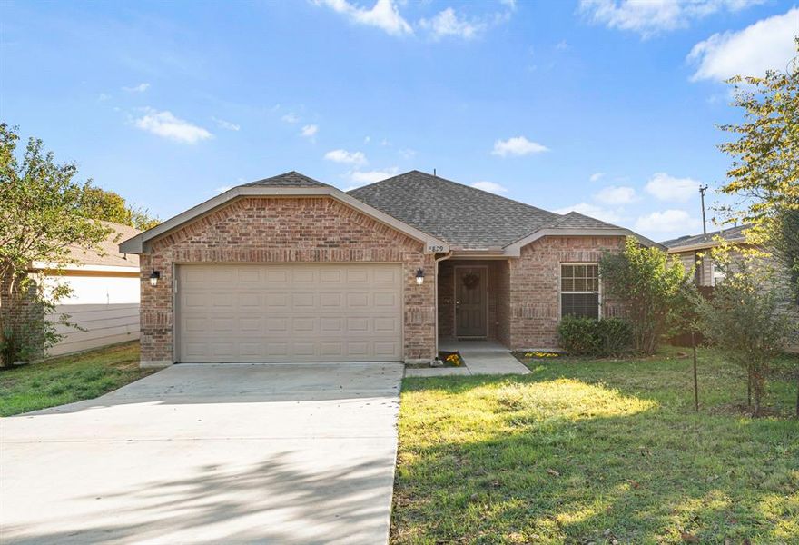 Welcome to this inviting 4-bedroom, 2-bath home featuring an open-concept living and kitchen area with a large island, built in 2018 by Riverside Homes. The spacious primary bedroom includes a private bath with a walk-in shower and a generous walk-in closet. Enjoy a large fenced backyard with no neighbors behind you! Refrigerator included with sale of home. Automatic garage door opener and irrigation system both installed. Great property to add to your portfolio or enjoy for yourself with a central, convenient location to everything you need in Fort Worth.