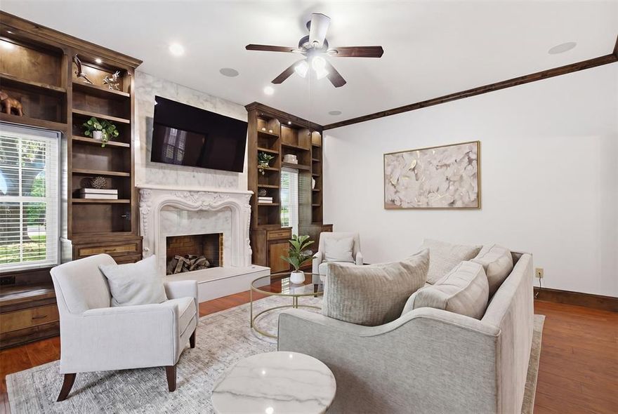 Description: Welcome to 8430 Flower Meadow — a beautifully updated, move-in-ready home that perfectly balances style, comfort, and function! Featuring 4 bedrooms and 2.5 bathrooms, this turn-key property is ideal for a growing family and located just steps from Moss Haven Elementary. Downstairs offers multiple living and dining areas, perfect for entertaining guests, relaxing with family, or hosting gatherings. The spacious primary suite is also on the main level and includes an updated bathroom and custom closet remodel. Upstairs, you’ll find three generous bedrooms, with flexibility to create a home office, guest suite, or playroom to suit your lifestyle. Situated on a quiet, non-through street, you’ll appreciate the friendly neighborhood atmosphere—kids playing outside, neighbors who know each other, and the unbeatable Moss Haven community.