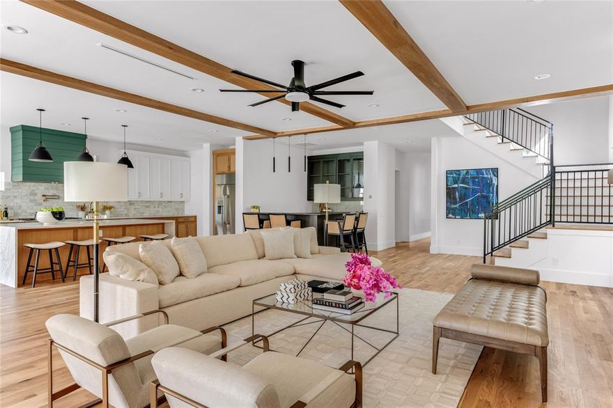 Incredible opportunity to own this stunning new construction by Potenza Homes. Nestled in the prestigious Lakewood Hills neighborhood and moments away from Lakewood Country Club.  The interior is warmed by pristine white oak flooring and the abundance of Anderson Windows that flood the home with natural light. The breathtaking kitchen, complete with an impressive 11-foot island, top-of-the-line Dacor appliances, an impressive walk-in pantry, and a convenient coffee bar, makes every morning a delight. With 4 spacious bedrooms located on the 2nd floor each with its own private bathroom, this home is designed with your family's comfort in mind. There is an additional bedroom on the 1st floor that can be utilized as an in-law suite or an office.  The living room features white oak beams on the ceiling, a sleek fireplace, and a phenomenal bar, complete with dual wine fridges. The primary suite is a true sanctuary, with a spa-like bathroom and an expansive walk-in closet.