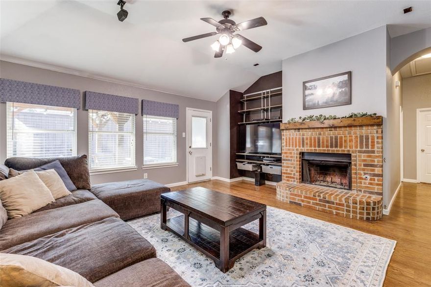 Impeccably well maintained single story home located in coveted Frisco ISD. Spacious open concept floor plan with 3 bedrooms and a separate office. Kitchen updates include granite counterops, stainless-steel Bosch dishwasher, and Whirlpool gas cooktop. The primary bedroom boasts a walk in closet and remodeled ensuite bathroom with granite countertops, luxury shower with dual shower heads and frameless shower enclosure. Private backyard with an 8 ft board on board fence and extended covered patio ideal for entertaining. Recent major improvements include a new HVAC system in '23, water heater in '23, new roof with radiant barrier insulation installed in Dec '24. Conveniently located just minutes off the Tollway with easy access to dining and entertainment at the Star in Frisco, PGA Headquarters, Legacy West, and Grandscape.