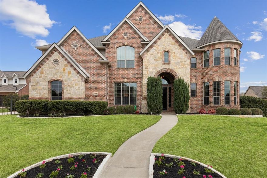 Fabulous home in the highly desired Estes Park Addition of Southlake! Situated on a beautifully landscaped corner lot. Private backyard with sparkling pool! Inviting entry with sweeping staircase and soaring ceilings. Excellent floorplan with master bedroom on main floor and 4 bedrooms upstairs, study, game room, and media room. Gourmet kitchen overlooking the family room featuring a center island, breakfast bar, custom cabinetry, granite counters, gas cook-top, double oven, and adjacent wine room. An abundance of natural light fills the family room which also offers soaring ceiling and stone fireplace. Handsome study with rich wood built in bookshelves on two walls. The master suite overlooks the backyard and offers a luxurious master bath with a garden tub, separate shower, dual sink vanity, and walk-in closet. Versatile game room with bar area and attached media room. ALL BEST AND FINAL OFFERS DEADLINE MONDAY APRIL 4TH AT NOON.