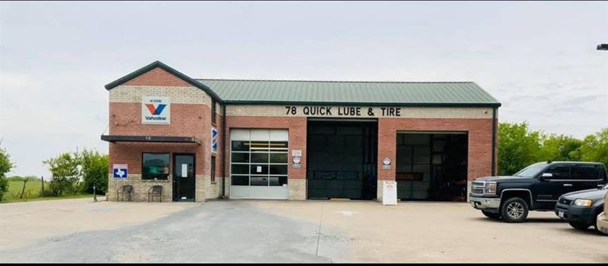 AUTOSHOP on 712 State Hwy 78 S., Farmersville, TX 75442

WELL ESTABLISHED PROFITABLE Auto-Mechanic Business, for either an owner-operator or a corporate entity seeking a strategic location. Highly visible, prime frontage along Highway 78 and convenient access (half block from) to Highway 380. With an impressive daily traffic count of approximately 15,000 vehicles, this location ensures high exposure.

Includes an oil-based foundation, designed to support the structural weight of heavy-duty fire trucks, and a second building equipped with four lifts. The sale includes the current inventory, machinery, customer list, and all pertinent information, providing a seamless transition for a new owner.

The BUSINESS IS AVAILABLE FOR PURCHASE SEPARATELY if desired, and the property grounds can be leased or purchased.
Don't miss the opportunity to acquire a turnkey operation in the  rapidly growing city of Farmersville, Texas.