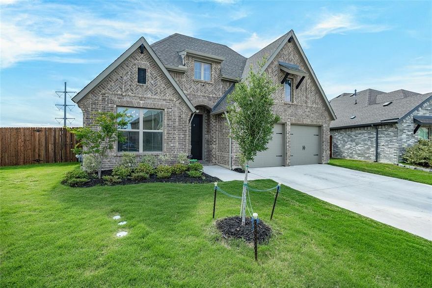 Beautiful home in Marine Creek Ranch North Fort Worth situated on a spacious lot with scenic city views and stunning sunset vistas. Enjoy outdoor living on the covered patio-perfect for relaxing, reading, or entertaining during warm Texas evenings. This Home features 4 bedrooms and 2 bathrooms with a bright open-concept layout offering generous living, dining, and kitchen spaces designed for comfortable everyday living and entertaining. Well-maintained throughout with a functional, flowing floor plan.The primary bathroom includes dual vanities, a relaxing soaking tub and a spacious walk-in-shower, offering both comfort and functionality. Residents enjoy access to Marine Creek Lake, featuring expansive walking trails, biking paths and scenic waterfront views. Located in the desirable Marine Creek Ranch community, offering a peaceful setting with beautiful surroundings.