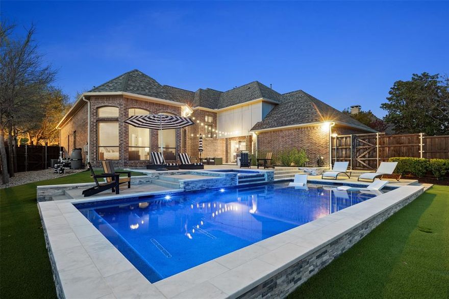 Freshly Updated and Priced to Move! This beautifully refreshed home now delivers incredible value in today’s market. The kitchen has been completely transformed with elegant quartz countertops, a designer backsplash, a modern gooseneck faucet and new hardwood flooring that flows seamlessly into the family room for a warm, cohesive look.

With a 2023-built pool and spa, this north-facing corner-lot home is now one of the best buys in the neighborhood. Featuring 4 bedrooms, 3.5 baths, and a thoughtful open-concept design, it perfectly combines comfort, style and function.

Inside, soaring ceilings and rich hardwood floors set a welcoming tone. Enjoy views of the private backyard oasis from the foyer, formal living room and primary suite. The light-filled layout is ideal for both entertaining and everyday living.

A private home office with built-ins provides flexibility for work or study. The serene primary suite offers a cozy sitting area and an updated en-suite bath with quartz counters. Step outside to multiple seating areas, artificial turf, a built-in grill and a sparkling pool and spa, ready for year-round enjoyment.

A spacious 3-car garage adds convenience, while the location offers easy access to highways 121 and 75, plus nearby favorites like Watters Creek, Hub 121 and Allen Premium Outlets. Stylish, refreshed, and priced right--this one checks every box!