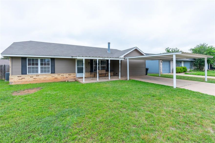 Welcome home to this oh so cute updated 3-bedroom, 1.5-bath property located in the highly sought-after Wylie ISD! This inviting home features an open-concept layout that seamlessly connects the living, kitchen, & dining areas. The living room has a vaulted ceiling & is anchored by a stunning stone-floor to ceiling-wood-burning fireplace. The kitchen offers great flow & functionality with an island plus all major kitchen appliances. The main bedroom offers two spacious closets. The separate utility room is conveniently located right off the kitchen. Outside you will enjoy a large, wood-fenced backyard, workshop with electricity, firepit, playset, & an above-ground pool (pool and playset can stay or be removed at buyer’s choice). Additional features include a convenient carport & a lovely covered front porch. Simply Safe components can stay with the home. Seller’s move-out date is June 8-making this a great opportunity to plan your summer move! FOR SAFETY REASONS, during showings, please keep children off the playset and away from the pool.