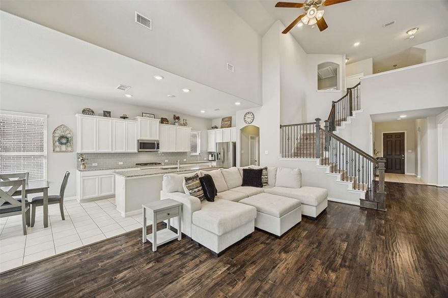 Beautiful 4 bedroom, 3 bath home in the highly sought after Prestwyck community zoned to Prosper ISD. This spacious layout offers a media room, game room, and functional mud room, along with a stylish wet bar or coffee bar perfect for entertaining. The eat in kitchen features stainless steel appliances, granite countertops, a gas range, and flows seamlessly into the living area with soaring ceilings and abundant natural light.

A second dining space adds flexibility for hosting or everyday living. Upstairs includes ensuite baths for two bedrooms, providing comfort and privacy. The oversized backyard is a blank canvas ready for a pool, play space, or outdoor retreat, complemented by a covered patio.

Ideally located within walking distance to the community pool, park, and scenic trails, this home blends space, function, and lifestyle in one of Prosper’s most desirable neighborhoods.