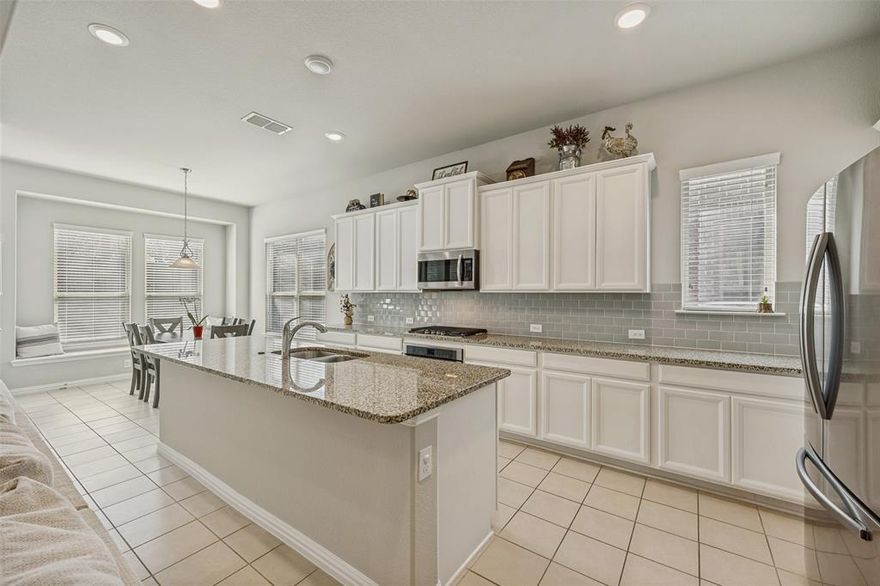 Beautiful 4 bedroom, 3 bath home in the highly sought after Prestwyck community zoned to Prosper ISD. This spacious layout offers a media room, game room, and functional mud room, along with a stylish wet bar or coffee bar perfect for entertaining. The eat in kitchen features stainless steel appliances, granite countertops, a gas range, and flows seamlessly into the living area with soaring ceilings and abundant natural light.

A second dining space adds flexibility for hosting or everyday living. Upstairs includes ensuite baths for two bedrooms, providing comfort and privacy. The oversized backyard is a blank canvas ready for a pool, play space, or outdoor retreat, complemented by a covered patio.

Ideally located within walking distance to the community pool, park, and scenic trails, this home blends space, function, and lifestyle in one of Prosper’s most desirable neighborhoods.