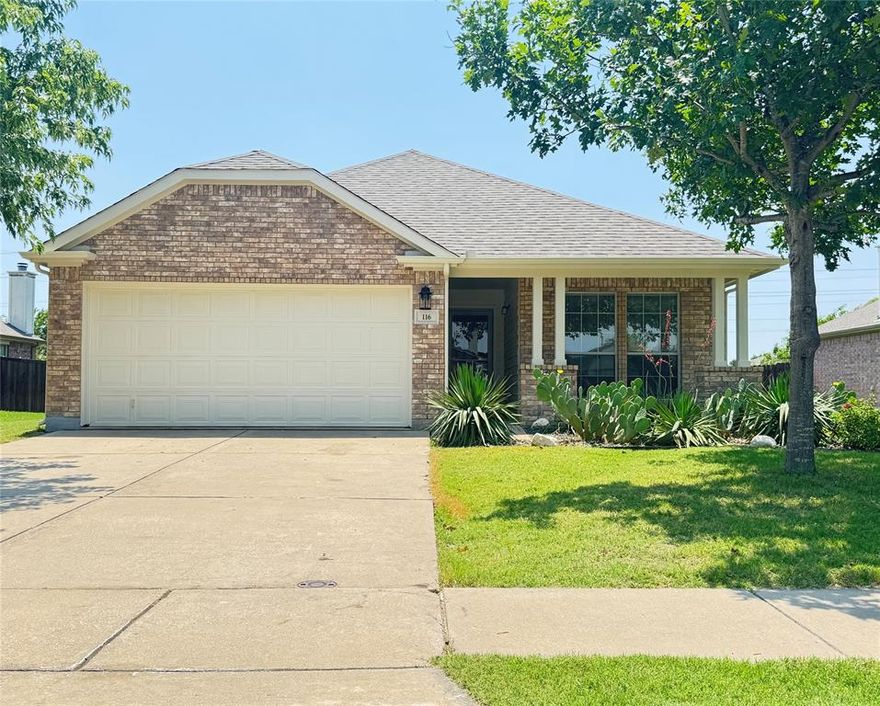 Welcome to this beautifully maintained and thoughtfully updated home featuring an open floor plan and a host of modern amenities. This home offers 3 bedrooms, a bonus room, and plenty of space for comfortable living and entertaining.
The large main suite is a true retreat, boasting over 300 square feet, a walk-in closet, and a luxurious en suite bathroom complete with double sinks, a stand-up shower, and a separate garden tub—perfect for unwinding after a long day.
Two additional bedrooms and a versatile flex room provide space for guests, a home office, or a playroom. Enjoy cozy evenings in the living room with a wood-burning fireplace—the chimney was professionally swept after the 2024–25 winter season for peace of mind.
The U-shaped kitchen features ample cabinetry and generous counter space, complemented by a new KitchenAid dishwasher installed in late 2024. Wood floors run throughout the main traffic areas, adding warmth and style, while the bedroom and flex room carpets were replaced within the last two years, ensuring a fresh, clean look.
Step outside to a 10' x 20' patio—ideal for outdoor dining or relaxing under the mature backyard tree that provides abundant shade during the warmer months.
This great property is perfectly situated in the growing Waxahachie community giving access to historic downtown as well as the great WISD school events and is just a few miles from Navarro Community College and Nelson University. 

Recent updates include:
* New floors in the kitchen and master bathroom (Dec 2024)
* New 30-year shingled roof (Dec 2024)

New updates last month:

* New gutters installed around the entire home
* New exterior paint for a refreshed curb appeal
* New coil for air conditioning system.

This move-in ready home  combines comfort, space, and value in a well-established neighborhood. Schedule your private tour today and make this home your own!