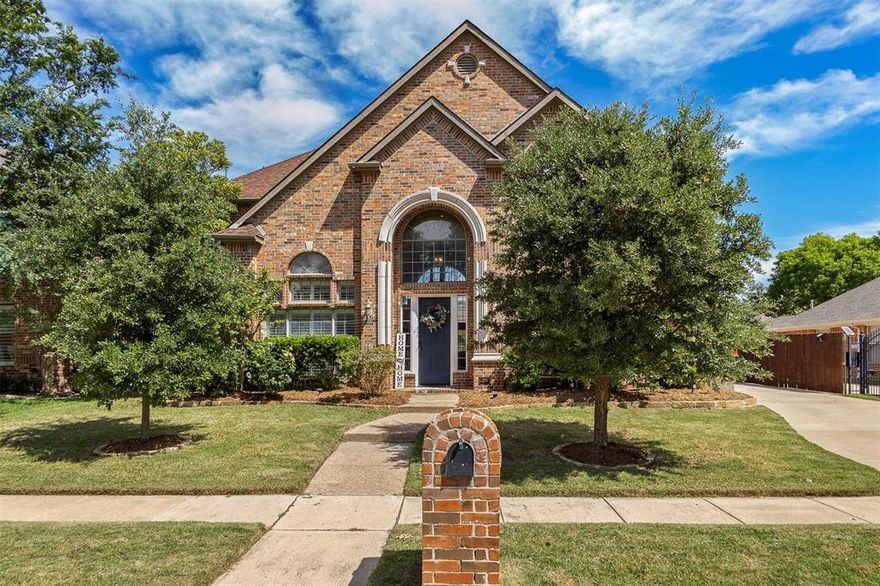 Beautifully designed and full of character, this approximately 3,400 square foot home offers 4 bedrooms and 3.5 baths in a highly desirable subdivision within acclaimed Keller ISD. A stunning entryway sets the tone, leading into light-filled living spaces highlighted by floor-to-ceiling windows along the back of the home and a stunning staircase. The kitchen is well-appointed with granite countertops, stainless steel appliances, an island, and an oversized eat-in area, while a formal dining room provides the perfect setting for entertaining. The main floor also includes a family room with gas fireplace and a second formal living area on the main floor that can easily serve as a home office. The main level features a spacious primary suite with its own sitting area, large walk-in closet, and an en-suite bath complete with double sinks, separate shower, and soaking tub. Upstairs, a private gameroom with full bath is thoughtfully separated from the three additional bedrooms, and an elegant catwalk overlooks the living spaces below. Outside, the landscaped yard features mature trees, manicured shrubs, and a large patio within a fully fenced backyard, plus a two-car garage. Built in 2001, this home offers timeless details. Roof is just 4 years old!! Enjoy access to community pools and jogging and biking trails in Bloomfield at Hidden Lakes!