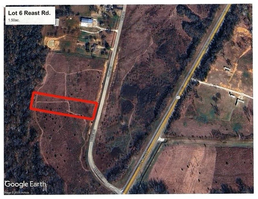 Very level and clear 1.50ac. lot with great views in all directions and light restrictions. Lot backs to large hardwoods and creek.  Property has coop water and electric at the road, septic system will be required. Multiple lots availalbe.