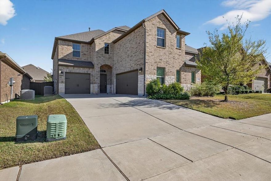 Wonderful Home in Celina, TX in the lovely neighborhood of Buffalo Ridge, and just a few blocks away from Celina HS which is recognized for its educational excellence.  
Must see this Well laid out 3,163 sqft floorplan with 5 bedrooms and 3 full bathrooms and Guest half bath on the first floor, as well as a Primary Bedroom with full bathroom, with a Second Primary Bedroom with full bath upstairs.  The large family and dining areas are open to the full-sized Kitchen with a massive Island that would be great for dining or entertaining large gatherings.  Plus enjoy the beautiful Luxury Wood-like Plank floors and neutral color throughout the home.
There’s a Large Open Game Room upstairs with two full bathrooms and lots of extra space all around the home.  Plus, this home has a split three car garage for easy storage or parking. It’s a great home for the future, come see it now.