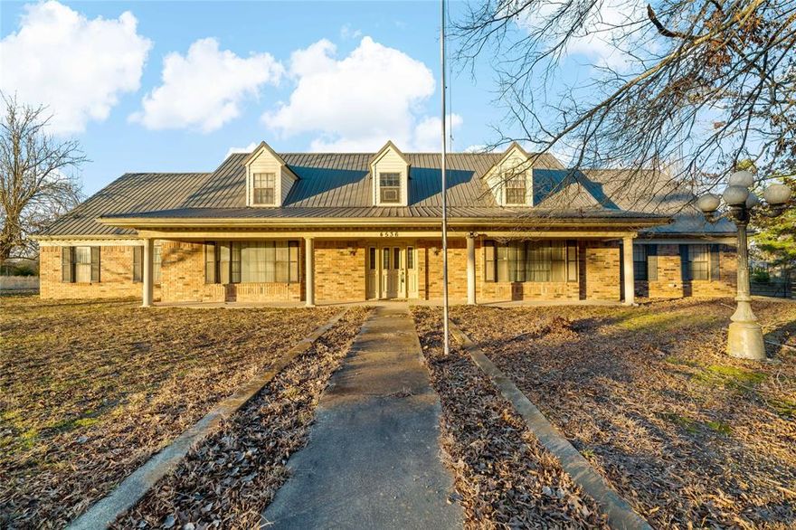 This is a 410 acre tract across 2 parcels. The property is approximately 30% pasture and the remaining 70% is heavy timber that is currently being evaluated for hardwood harvesting.  Property is fenced and cross fenced.  Great recreational piece of property or wonderful place for your next ranch. There is a 3,400 sq ft main house with an additional 900 sq ft cabin on the property.  The main house has great bones but is outdated and could use quite a bit of updating.  There are other improvements on the property such as a hay barn, storage shed, multiple ponds and so much more.  The rolling terrain is beautiful and a creek passes through the property as well.  There is  approx 1,100 feet of road frontage which is perfect for adding more entrances or subdividing the property in the future. Come tour this beautiful property and see the potential.  

Neighbor currently leases a portion of the land to run cattle.