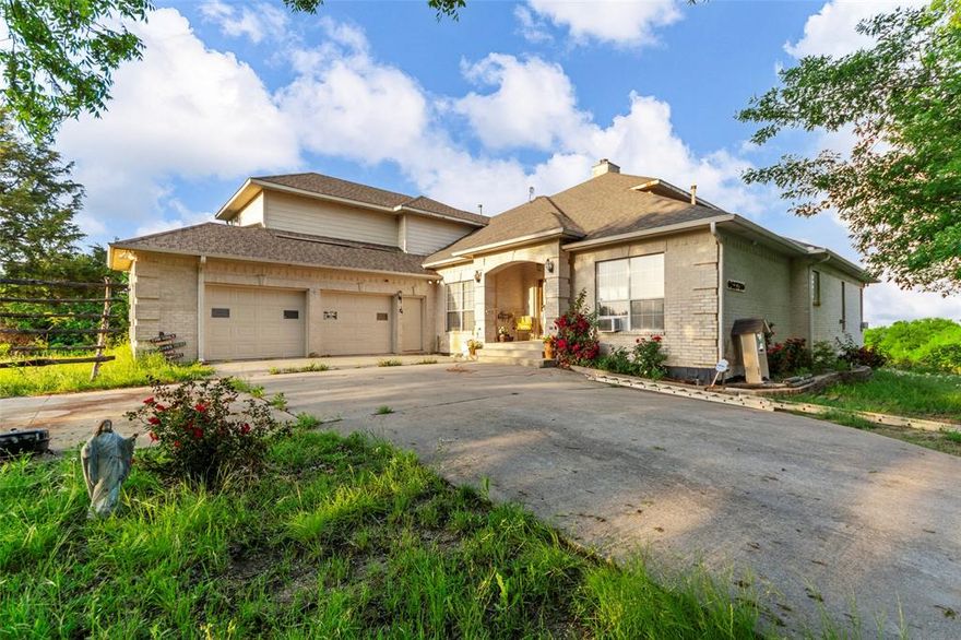 27 acres of elevated beauty with panoramic views of Lake Lavon. This unique property combines open space, privacy, and development potential—all just moments from the lake. The home features 4 bedrooms plus a spacious study that could serve as a 5th, and has been thoughtfully prepared to showcase its character. With custom craftsmanship, warm original details, and multiple balconies capturing breathtaking sunrise views, it’s a rare blend of charm and opportunity—ideal for those seeking space, serenity, and vision.