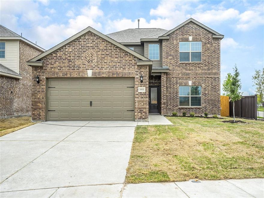 This two-story, CORNER lot, four-bedroom, two-and-a-half bath home is simply stunning. The chef-ready kitchen includes energy-efficient appliances, granite countertops, oversized wood cabinetry and a large pantry. In addition to the spacious family room, dining room and kitchen downstairs, this home features a master suite on the main floor. The master suite showcases a stunning en-suite bathroom with a dual-sink vanity, large soaker tub, enclosed shower and a huge walk-in closet. In addition, this home comes with designer-selected upgrades included at no extra cost such as luxury vinyl-plank flooring, a Wi-Fi-enabled garage door opener, programmable thermostat and more