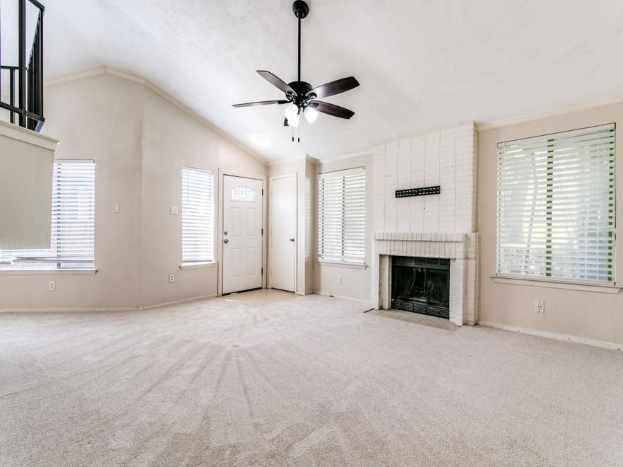 This updated half-duplex in Lewisville is move-in ready and priced to sell. The open living area features vaulted ceilings and a cozy fireplace, and the kitchen offers granite countertops, a newer range, refrigerator, and microwave with plenty of storage.**

The two large bedrooms are separated for true privacy, and each one includes its own ensuite bath and a spacious walk-in closet—an ideal setup for roommates, guests, or a house-hack arrangement.**

Enjoy your own private, fully fenced backyard—perfect for pets, outdoor living, and everyday relaxation. With no HOA, you have the freedom to use your space as you wish. The yard also includes a storage shed and patio.**

Recent updates include new carpet, a new fence, and a newer roof (approx. 5 years) and HVAC (approx. 4 years). Fantastic Lewisville location near I-35, shopping, dining, Lewisville Lake, and about 10 minutes from DFW Airport. Whether you're a first-time buyer or an investor looking for strong rental demand, this home is a smart, affordable opportunity. First-time buyers may also qualify for down-payment assistance programs.