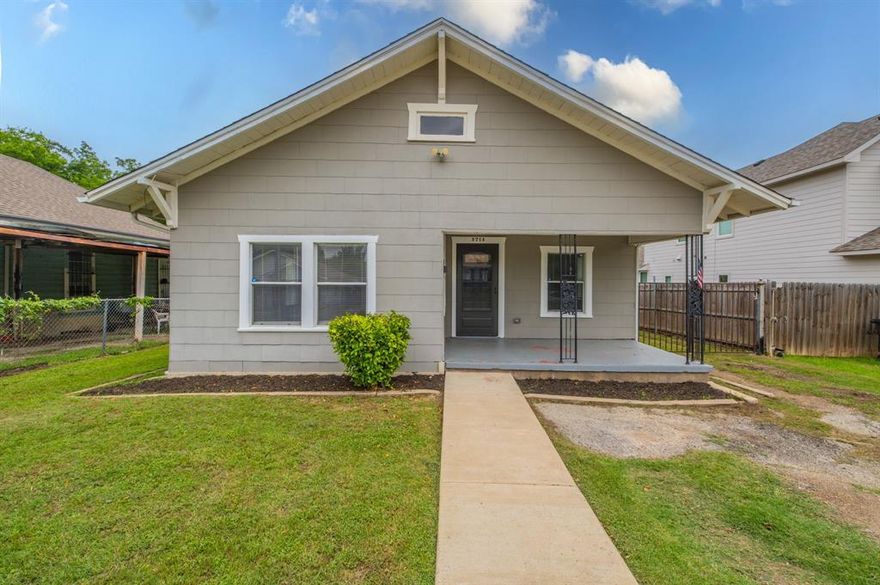 Beautifully maintained home located just minutes from the historic Fort Worth Stockyards and downtown Fort Worth!  Inside you’ll find original hardwood floors, abundant natural light, a new roof, upgraded windows, and a beautifully finished bathroom featuring tile surround. The kitchen is equipped with stainless steel appliances including an electric range, built-in microwave vent combo, and refrigerator. Washer and dryer will also convey with acceptable offer.

Step outside to a spacious backyard with drive-through access and rear parking potential, providing flexibility for gatherings, extra vehicles, or outdoor enjoyment. Convenient access to restaurants, entertainment, shopping, and major thoroughfares makes this property a great opportunity for homeowners and investors alike. A great blend of comfort, location, and value awaits!