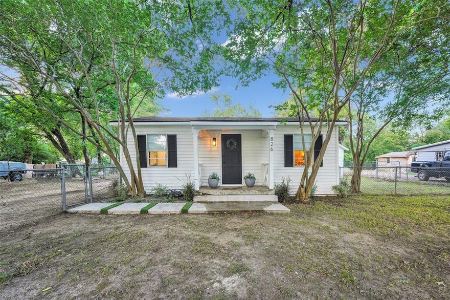 This charming open concept home seamlessly blends modern edge with quaint cottage charm. With brand-new major kitchen appliances, including a Frigidaire refrigerator, Frigidaire stove, and a stainless steel kitchen island, all set against beautiful white granite kitchen counters. The water heater and roof are both new, with joists to roof being updated for added structural integrity. The entire interior was renovated down to the studs. Updated new electrical, new plumbing, new insulation, new foam walls, and new sheet rock. The floors are waterproof, with natural hardwood floors underneath, waiting to be refinished if you desire. New barn doors add a touch of rustic charm. The bathroom is a stunning retreat, featuring a new toilet, decorative bathroom tile, and a beautiful cast iron tub. The plumbing from the house to the street is new, and the AC and heat systems have been replaced. Foam insulation in the attic and all the walls adds to the home's energy efficiency. With safety in mind, smoke detectors are installed in each room. There is also an area for a stackable washer and dryer. The large backyard offers ample space for outdoor activities, with a small amount of landscaping and turf already in place, providing a great starting point for your own outdoor oasis. A separate 180 sq ft shed provides additional storage. With its current updates and expansive yard, this home is perfect for someone looking to put their own touch on the property, offering endless possibilities for future additions.

Neither Seller nor listing agent makes any warranties or representation as to accuracy. Please ask any questions you may have prior to submitting your offer.