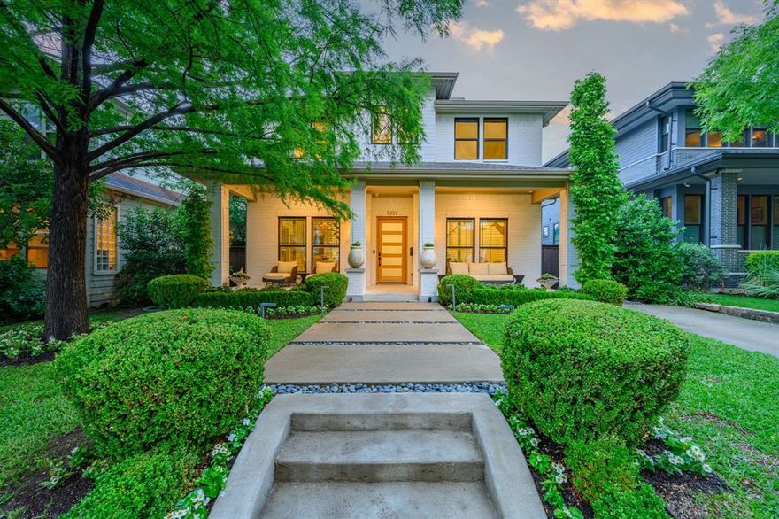 Tucked away on a tree-lined street just steps from the vibrant energy of Henderson Avenue, this beautifully designed 2018-built home offers the perfect blend of luxury, comfort, and walkable convenience. From the moment you arrive, the lush, meticulously maintained landscaping makes a lasting impression—an oasis of green in the heart of the city.

Inside, the flexible layout caters to both daily living and entertaining. The main floor features a private study that can also serve as a fourth bedroom, ideal for guests or working from home. Upstairs, the spacious primary suite offers a tranquil retreat with an amazing walk-in closet, complemented by two additional bedrooms and a generously sized game room that can easily be converted into a fifth bedroom if desired.

You'll appreciate the thoughtful details throughout—modern finishes, abundant natural light, and a floor plan that flows effortlessly. A rare find in this neighborhood, the home boasts an oversized two-car garage and a convenient single-car parking pad out front.

Enjoy the serenity of this quiet street while being just a short walk to top-tier restaurants, bars, and shops on Henderson Ave. Whether you're looking to unwind or explore, 5223 Richard Ave is a place you'll love to call home.