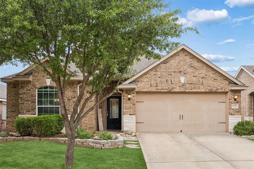 Welcome to 6309 Spring Ranch Drive, a beautifully updated 3-bedroom, 2-bath home offering 1,765 sqft of comfortable living space in a convenient Fort Worth location. Built in 2014, this home features a bright open layout, fresh interior paint throughout, newly painted kitchen cabinets, and beautiful hardwood floors that add warmth and character throughout the main living areas. The spacious living room flows seamlessly into the kitchen and dining spaces, creating an easy layout for everyday living and entertaining. The kitchen offers granite countertops, stainless steel appliances, ample cabinet space, and a breakfast bar overlooking the main living area. A large formal dining room with a stunning light fixture provides the perfect setting for gatherings, holidays, or dinner with friends. The entryway features tall ceilings and a stylish light fixture, giving the home an inviting first impression. Conveniently located less than 10 minutes from Marine Creek Lake and Lake Worth, and only about 15 minutes from downtown Fort Worth, this home offers the perfect blend of comfort, style, and location.
