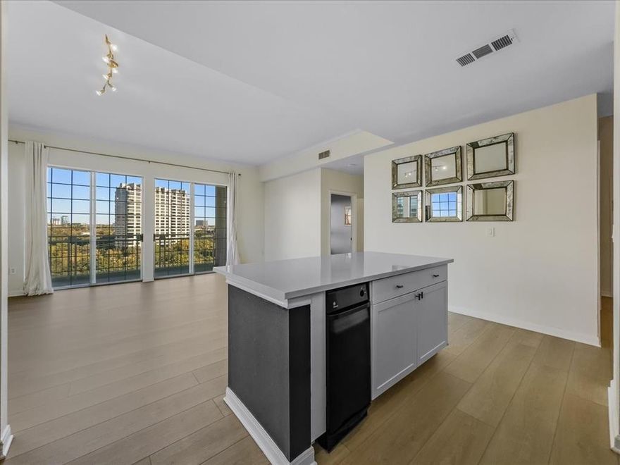 Experience elevated living in this rarely available corner unit at the Renaissance, now available for lease. With incredible views and abundant natural light, this home offers the perfect blend of modern luxury and thoughtful design.
Newly remodeled in 2024, the condo features a sleek bath-to-shower conversion, elegant new flooring, a chic bar installation, and fresh modern paint. A wine fridge will replace the traditional icemaker, adding a touch of sophistication. The kitchen, remodeled in 2019, boasts high-end appliances, including a refrigerator, microwave, stove-oven, dishwasher, and trash compactor.
Both spacious walk-in closets are outfitted with custom Elfa systems for exceptional organization, and an in-unit washer and dryer provide added convenience. This unit is one of the few at the Renaissance with an L-shaped balcony and two private storage closets, offering both outdoor enjoyment and practical storage solutions.
Residents enjoy access to premier amenities, including two gyms, valet car service, and 24-hour concierge services. Perfectly located in a highly desirable area, this home is just steps from the Katy Trail, Turtle Creek Park, Eatzi’s, La La Land Kind Café, and other local favorites.
Don’t miss this rare opportunity to lease a one-of-a-kind home in a prime location. Schedule your tour today! Available for lease January 2026, or sooner if current tenant is given 30 days notice.