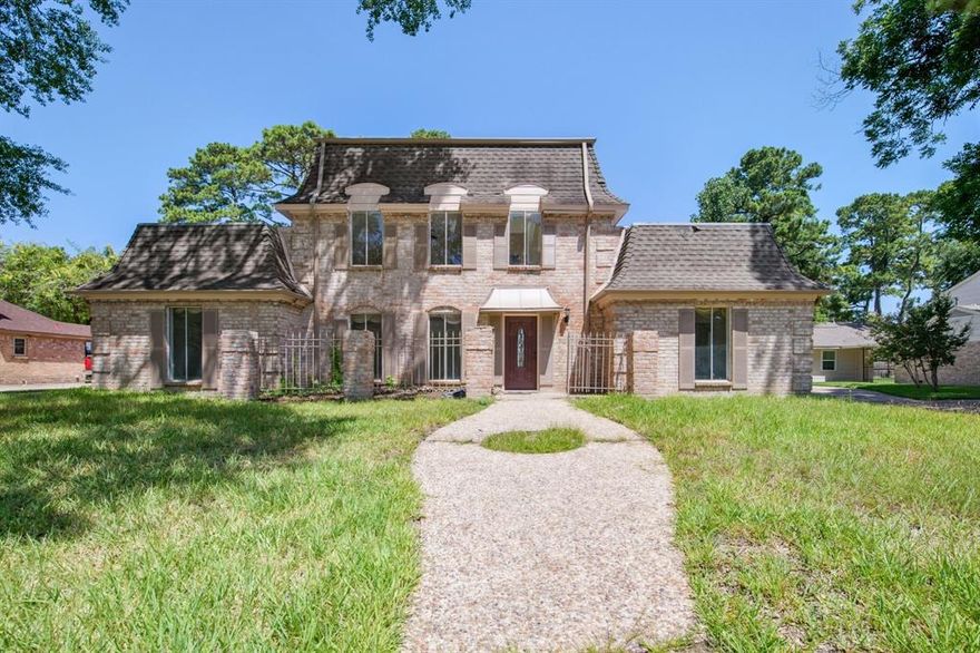 Warm architectural details and a practical layout define this 4-bedroom, 2.5-bath home nestled in a peaceful and well-lit neighborhood. The spacious living room makes an immediate impression with its exposed ceiling beams, wood-paneled walls, and a brick fireplace that anchors the space with charm. Large windows frame views of the fenced backyard, while a built-in shelving and cabinetry unit adds both character and function.

Just around the corner, the wet bar and formal dining room offer a welcoming setup for entertaining, whether you’re hosting a dinner or enjoying a casual get-together. The kitchen balances beauty and utility, with stone countertops, ceramic tile flooring, ample cabinet space, and a raised breakfast bar that encourages conversation across rooms.

Four comfortable bedrooms provide flexibility for household needs, including a generously sized main bedroom with an ensuite bath featuring dual sinks and plenty of counter space. A second full bathroom and convenient powder room round out the layout. Storage at the rear of the home offers extra room for tools, seasonal gear, or anything you'd rather keep out of sight.

The surrounding neighborhood is known for its quiet atmosphere, dependable infrastructure, quality schools, and local patrol presence - all complemented by well-lit streets and thoughtful planning.


*Fireplace is for decorative use only and cannot be used without consent from Belong.
*Our homes come as-is with all essentials in working order. Want upgrades? Request it through the Belong app, and our trusted pros will take care of the rest!