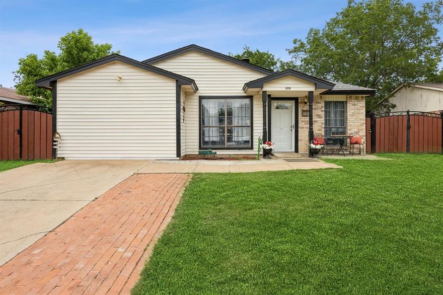 Charming Fort Worth Gem with Modern Touches & Endless Potential! Welcome to your next chapter in this beautifully updated Fort Worth retreat! From the moment you enter inside, you’ll feel the warmth and openness of the main living area, featuring soaring ceilings, brand-new flooring, and a sliding glass door that fills the space with natural light and seamlessly connects you to the backyard oasis. Just off the entryway, the bright and cheerful kitchen is drenched in sunlight—perfect for morning coffee or evening gatherings—and flows into a spacious bedroom with generous storage, ideal for restful nights or creative use. Need a home office, playroom, or cozy den? The versatile bonus room with elegant French doors offers endless possibilities to suit your lifestyle. Down the hallway, you’ll find two additional bedrooms and a thoughtfully designed bathroom with a fully accessible, tiled walk-in shower and convenient washer and dryer hookups—making daily routines a breeze. Step outside to discover a fully fenced backyard haven, complete with a wood-stained privacy fence, an electric-powered storage shed, and a covered lean-to—perfect for hobbies, storage, or weekend projects. Situated just minutes from parks, shopping, dining, and entertainment, this home offers not only comfort and charm, but also an unbeatable location. Whether you’re starting fresh or settling in, this home is ready to inspire your next move. Don’t miss your chance to own this delightful slice of Fort Worth—schedule your tour today!