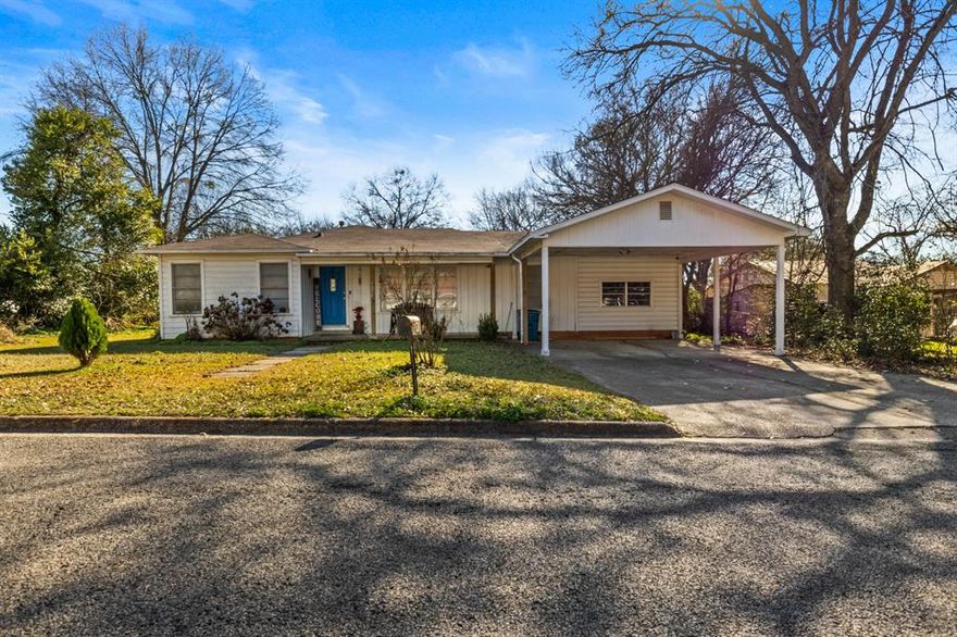 Welcome to this charming 3-bedroom, 2-bath home that offers 1,716 sq ft of living space on over half an acre near Journey Park. This property boasts hardwood flooring, a spacious living area, and a functional kitchen equipped with an electric range. The garage has been converted into a versatile additional room currently used as a workout space. Covered parking and large back yard make hosting family and friends easy! Situated in Mount Pleasant ISD, this home offers easy access to schools, shopping, and dining. Don't miss the opportunity to make this property your own!