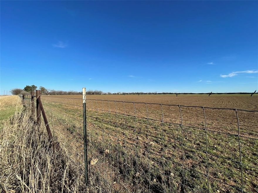 This 127+- acre property, situated in both Jones and Taylor County, offers a unique opportunity for development, residential living, or agricultural use. 
 Conveniently located near Abilene and Merkel, the property has rural water and electricity availability further enhancing its appeal.  The property has frontage on both CR 416 and CR 409 with one parcel within Taylor County and another in Jones County.  Property could be easily split or developed for residential or commercial use. **Buyer to Verify all Schools & Utilities**