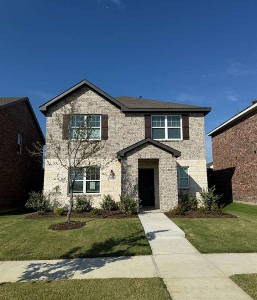 Step into this stunning new home through a welcoming foyer that leads to a conveniently located powder bath and laundry room. Just off the main hallway, the primary suite offers a spacious walk-in closet and a luxurious en-suite bath. The open-concept main living area seamlessly connects the kitchen, family room, and dining space—perfect for both everyday living and entertaining. Adjacent to the dining area, you'll find access to a two-car garage and a back patio, ideal for outdoor relaxation. Upstairs, a central loft provides additional living space and leads to three generously sized bedrooms. A shared full bath serves the upper level, with two bedrooms featuring their own walk-in closets, providing ample storage.