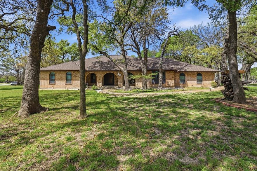 This estate is a rare gem sprawling over 1.5 tree covered acres with multiple assets to include custom home (Builders previous personal home), pool, pool house w Sauna!, a private room off garage offering versatile flex space ideal for a home office, gym, or studio, insulated shop, outbuilding w roll up door and additional outbuilding for abundant storage and toys! All the improvements we desire but rarely get built. Inside the home you'll enjoy a newly renovated kitchen highlighting a unique floor plan that shuns cookie-cutter design in favor of expansive entertaining spaces. Natural light illuminates spaces throughout the home. The Ultimate Property for Work & Play. This estate is a dream for those who need space for hobbies, business, or recreation. Located in the Aledo Independent School District, your home is zoned for a district consistently ranked among the best in Texas, recently earning an A rating from the Texas Education Agency. Residents here enjoy a small-town atmosphere with big-city access, just minutes from Fort Worth's job corridors. Schedule your private showing today!