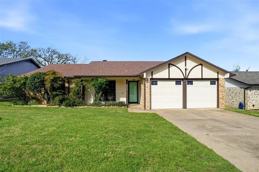 PRICED to SALE..  Under market due to Updates that are needed.  If any mineral rights, Seller retains the Rights-Title company will search and determine.. Home comes with a back covered enclosed patio-Large- Makes a perfect Sunroom 2nd Living area..The 1717 sq. ft does Not include 72 feet of Enclosed space..All Room Measurements ARE Approximate- Bring your Tape measure..In the master bedroom, the space  When you first walk in-Is the Office space-I'm showing it as an Office= When you are looking for Rooms. 3 bedroom 2 baths 2 living (Enclosed Patio Sunroom is 2nd living) and Office possibility in Master Bedrm. Sink at Bar-makes it a Wet Bar..Spacious Home in a great Subdivision. Excellent location to Major Expressway and Shopping etc.. See the awesome photos and Virtual Tour.. Come view and Make this wonderful One owner home-Yours!! HVAC -upgraded .. Upgraded Roof. Backyard newer Decking.. Outside Storage Shed.. SPRINKLER System!! Better Hurry.  Move in Ready.. Garage has Storage .. Hot water heater Not the original..