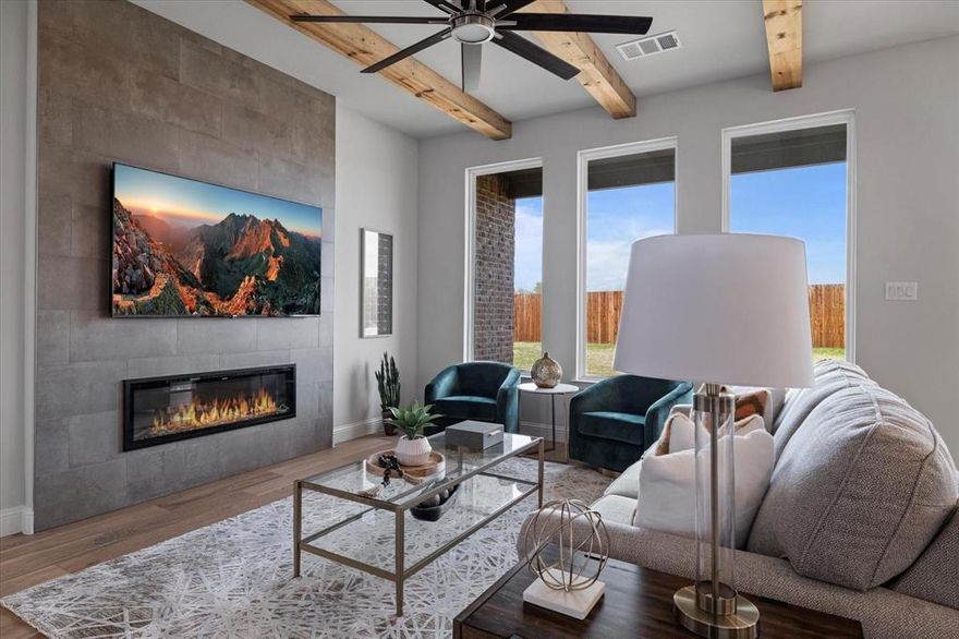 Welcome to Denton’s Hidden Gem – Custom Living Near Lake Ray Roberts Discover a charming new home community tucked away on the peaceful north side of Denton. This quiet, low-traffic neighborhood offers a rare blend of serenity, space, and convenience—just minutes from the beautiful shores of Lake Ray Roberts. Crafted by one of the area’s most respected custom home builders, these stunning brick homes are thoughtfully designed with today’s families in mind. Select homes qualify for a limited-time low interest rate of 4.78% for qualified buyers, making this the perfect time to secure your dream home. Each residence showcases upscale finishes and modern features, including spacious open-concept living areas with soaring ceilings and exposed beams, gorgeous hardwood floors throughout main living spaces, chef’s kitchens with stainless steel appliances, quartz countertops, and stylish cabinetry, master suites featuring spa-inspired bathrooms with decorative tile work, quartz vanities, and oversized walk-in closets, expansive windows offering tons of natural light and beautiful views, covered front and back porches—perfect for morning coffee or evening gatherings, fully landscaped front and back yards for instant curb appeal. Homes are generously spaced to give you room to breathe, and the entire community has a quaint, well-planned charm that feels both established and intimate. Whether you’re looking to build your forever home or move into a newly finished masterpiece, this neighborhood is a must-see. Custom homes built to suit—every detail has been carefully considered. Don’t miss this opportunity to live in one of Denton’s best-kept secrets. Schedule your tour today!