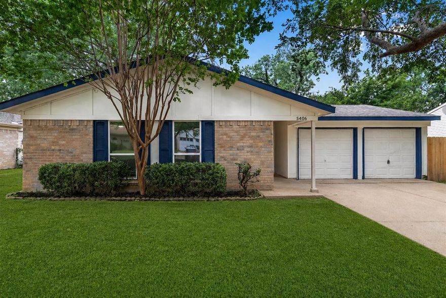 *NO HOA!*FULLY RENOVATED!*MOVE-IN READY!*
This beautifully fully renovated 3-bedroom, 2-bath home in Arlington offers the rare opportunity to enjoy the feel of a brand-new home in an established neighborhood, all within highly desirable Arlington ISD zoned for Martin High School and with no HOA.

From the moment you arrive, the home showcases charming curb appeal and a welcoming front entry. Nearly every element has been thoughtfully updated, including a brand new roof, brand new paint, new windows, gutters, sliding back door, new HVAC system with new ductwork, new insulation, and a new water heater, providing comfort and peace of mind.

Inside, the reimagined open-concept floorplan creates a bright and inviting space ideal for everyday living and entertaining. The living room features a cozy wood-burning fireplace and flows seamlessly into the dining and kitchen areas, while large windows allow natural light to fill the home.

The completely renovated kitchen showcases sleek quartz countertops, new cabinetry, and updated recessed lighting. A large breakfast bar with seating offers additional prep space and a perfect spot for casual dining or gathering while staying connected to the main living areas. Brand new stainless steel kitchen appliances are an additional bonus included with the home.

The primary suite features a beautifully updated ensuite bathroom with modern fixtures, a new vanity, and an updated shower. Two additional bedrooms provide flexible space for family, guests, or a home office and share a fully renovated secondary bathroom.

Step outside to the large backyard, offering plenty of room for outdoor entertaining, pets, or future customization, all conveniently located near shopping, dining, and major roadways.

With extensive renovations throughout—from major systems to finishing touches—this home offers modern updates and true move-in-ready convenience.